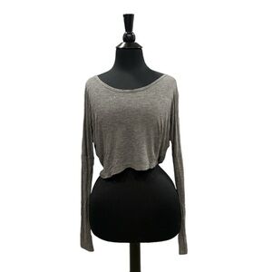 RE/DONE Long Sleeve Crop Top